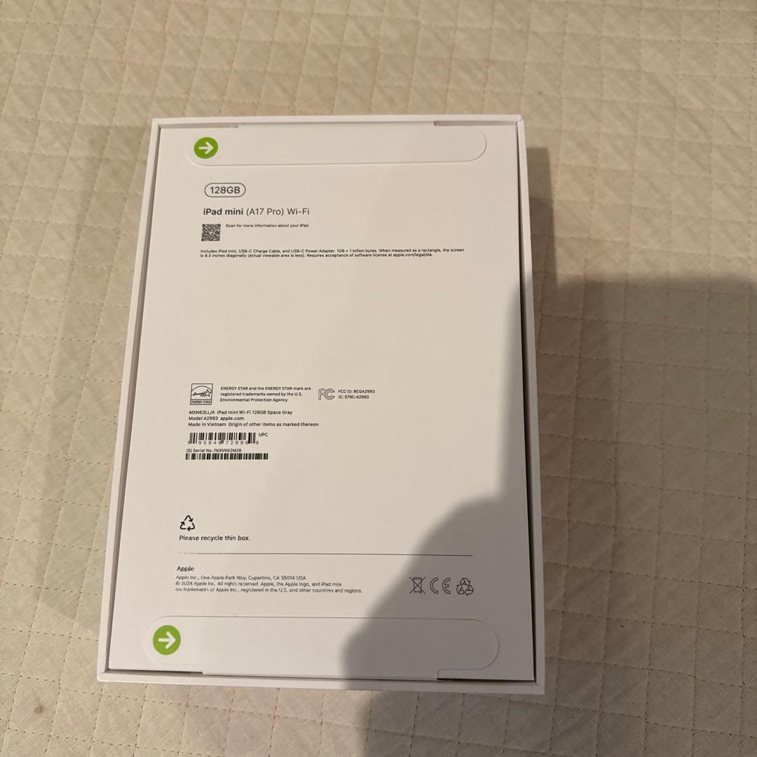 新品未開封品　iPad Mini (A17 Pro)Wi-Fi 128GB