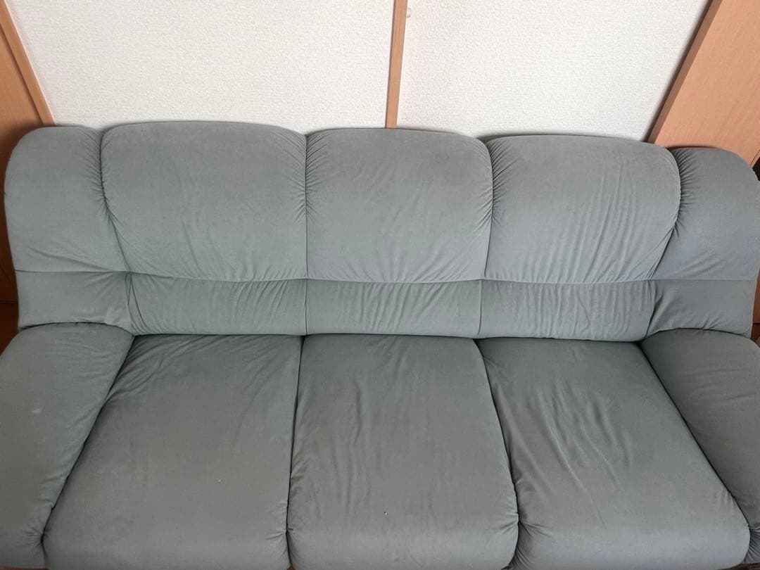 グレー 3人掛けソファ ファブリック