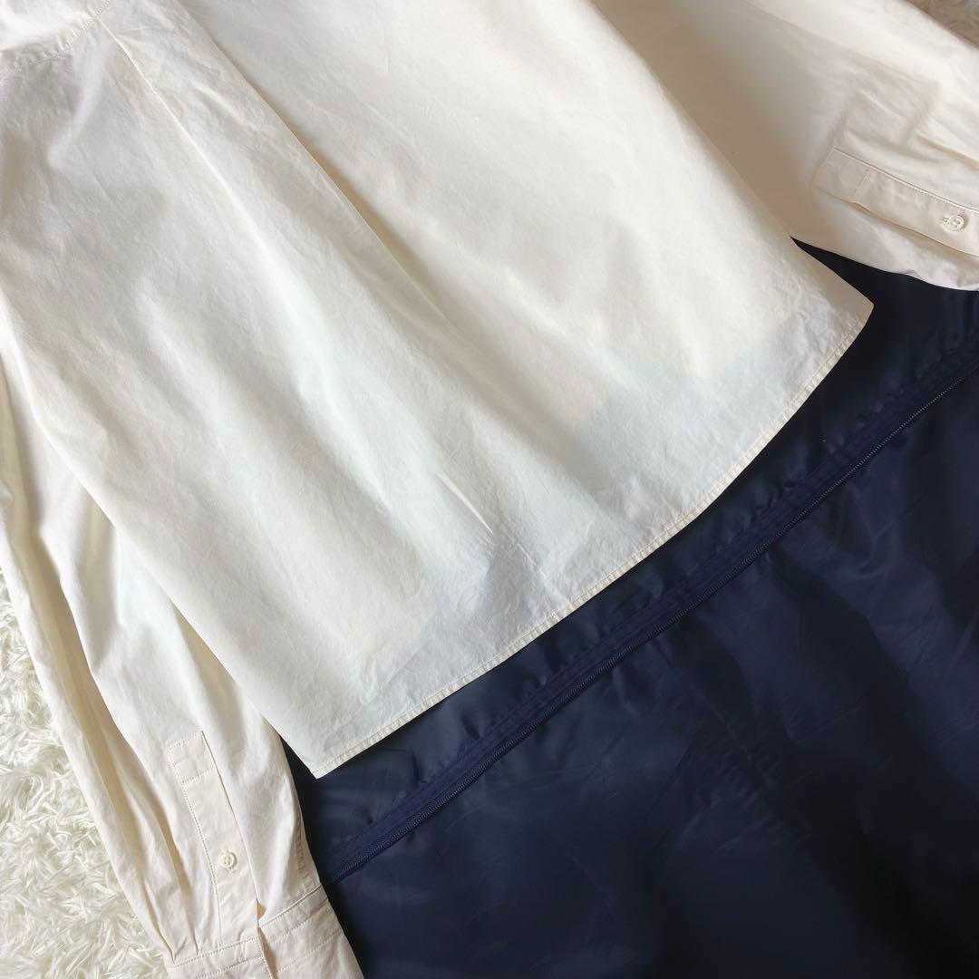 値下げ中 ルメール　1B　バンドカラー　オーバー　タック　シャツ　ブラウス　36