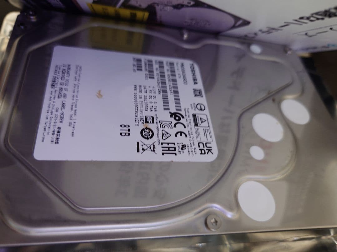 電源投入10回未満！　Fieldlake MNシリーズ 8TB　 HDD