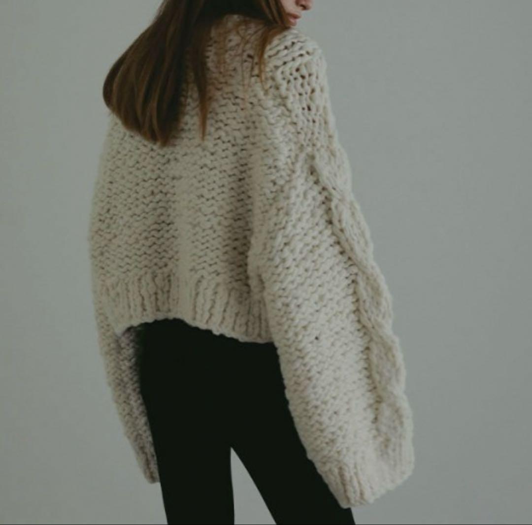 【タグ付き新品】ETRE TOKYO ハンドニットケーブルプルオーバー