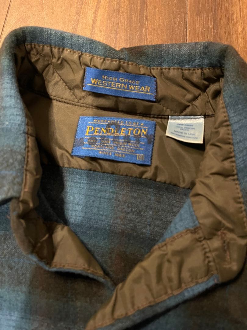 PENDLETON 90s ビンテージ オンブレ ウエスタンシャツ　染加工