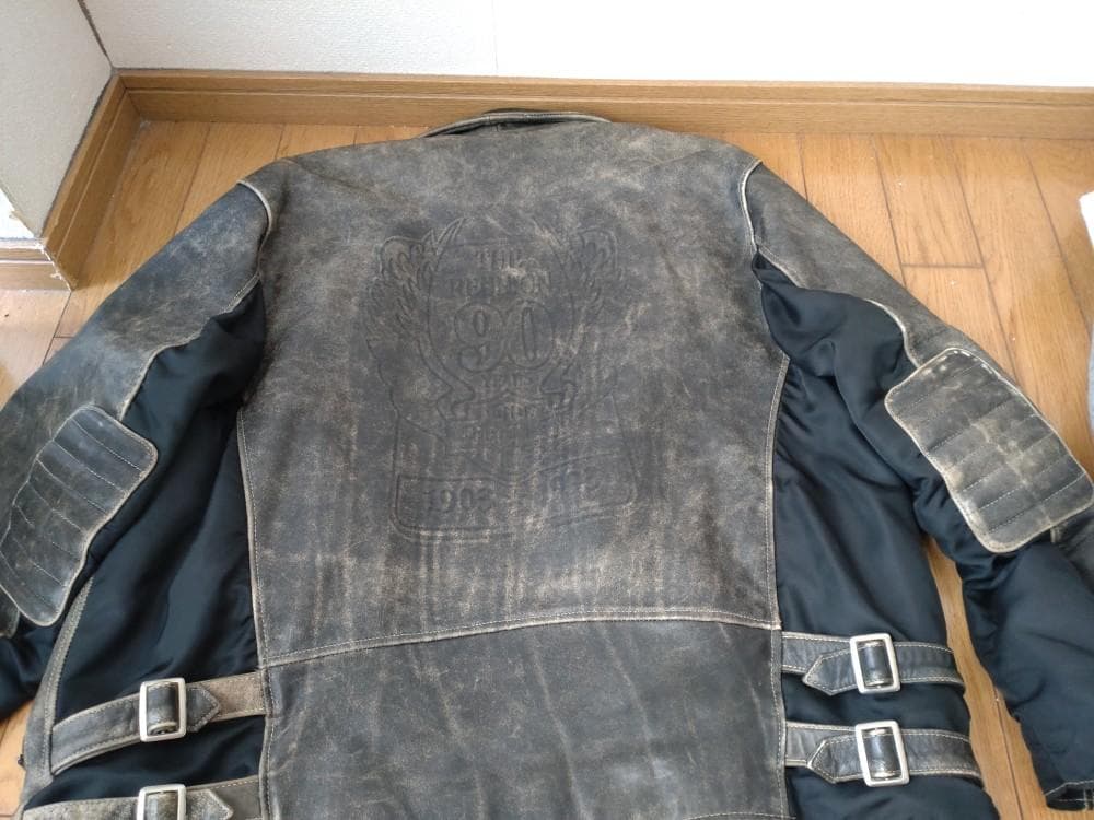 限定品 90s ヴィンテージ 革ジャン ダブルライダース ハーレーダビッドソンL