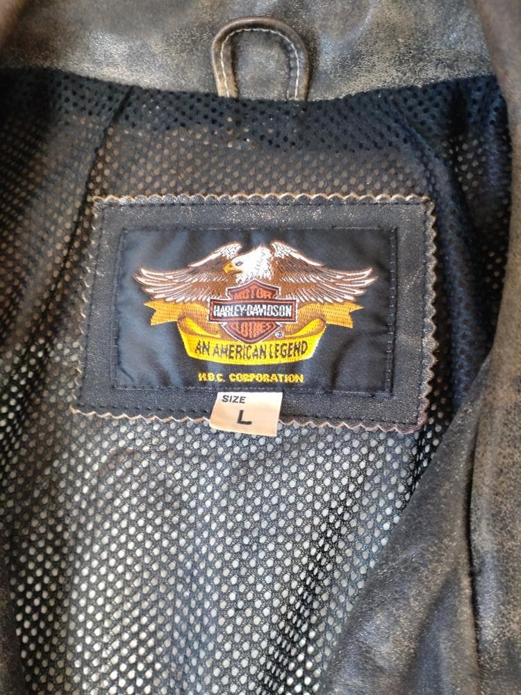 限定品 90s ヴィンテージ 革ジャン ダブルライダース ハーレーダビッドソンL