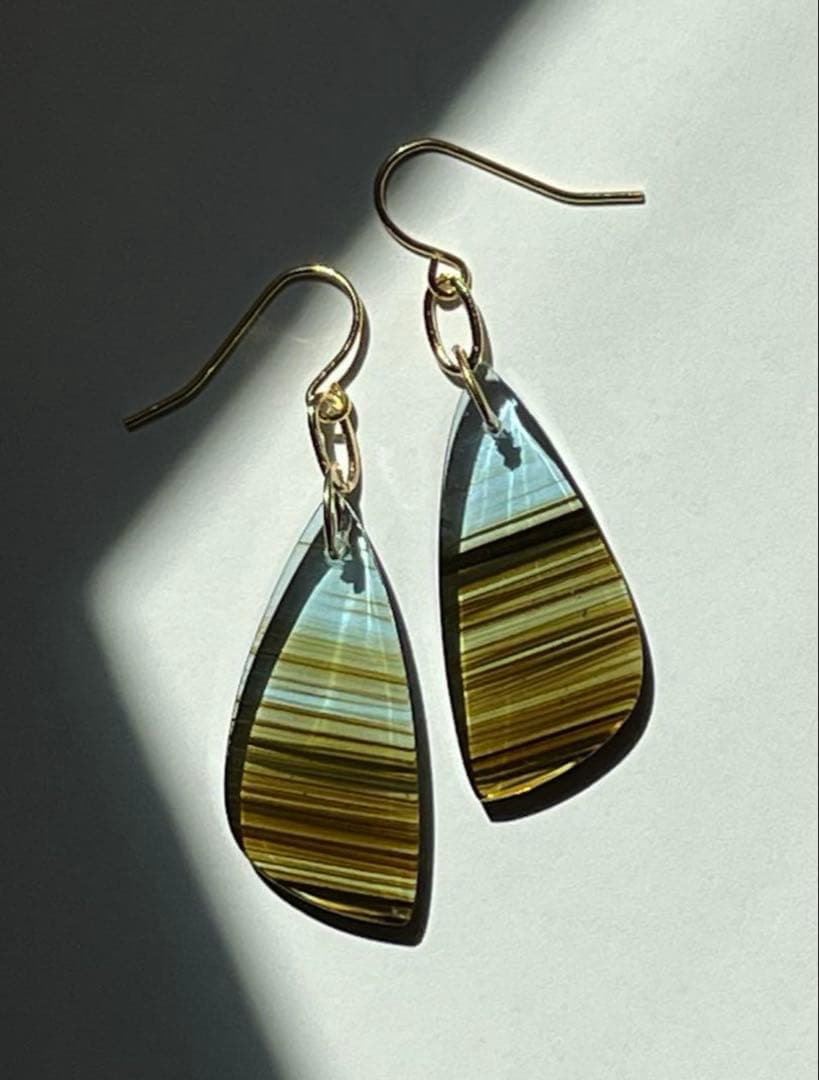 ＊＊COCO＊＊　14kgf お花畑フォッシルコーラル ピアス