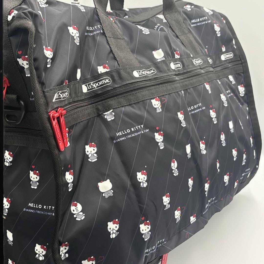 レスポートサックハローキティボストンバッグ旅行用バッグリボン& ポーチ付き