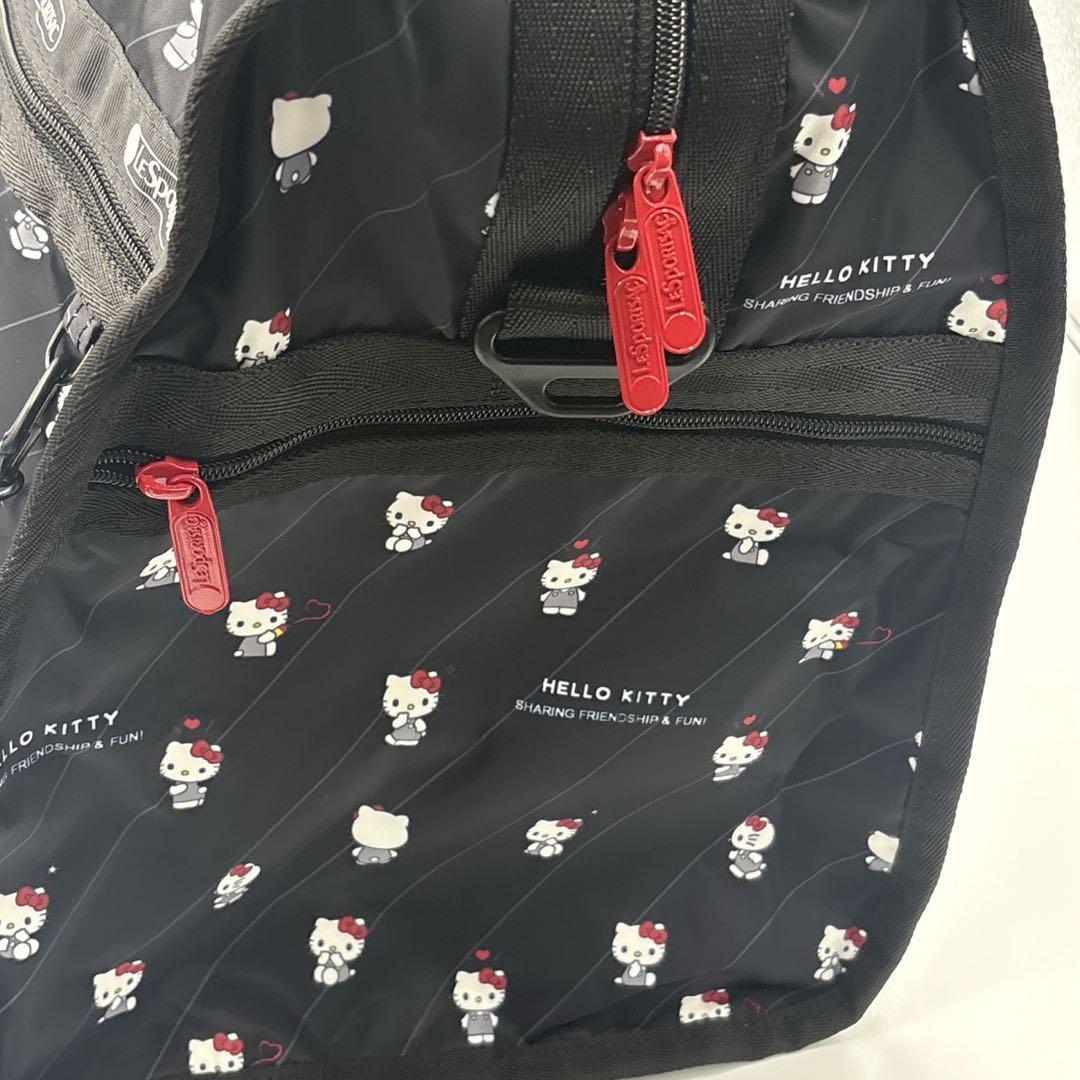 レスポートサックハローキティボストンバッグ旅行用バッグリボン& ポーチ付き