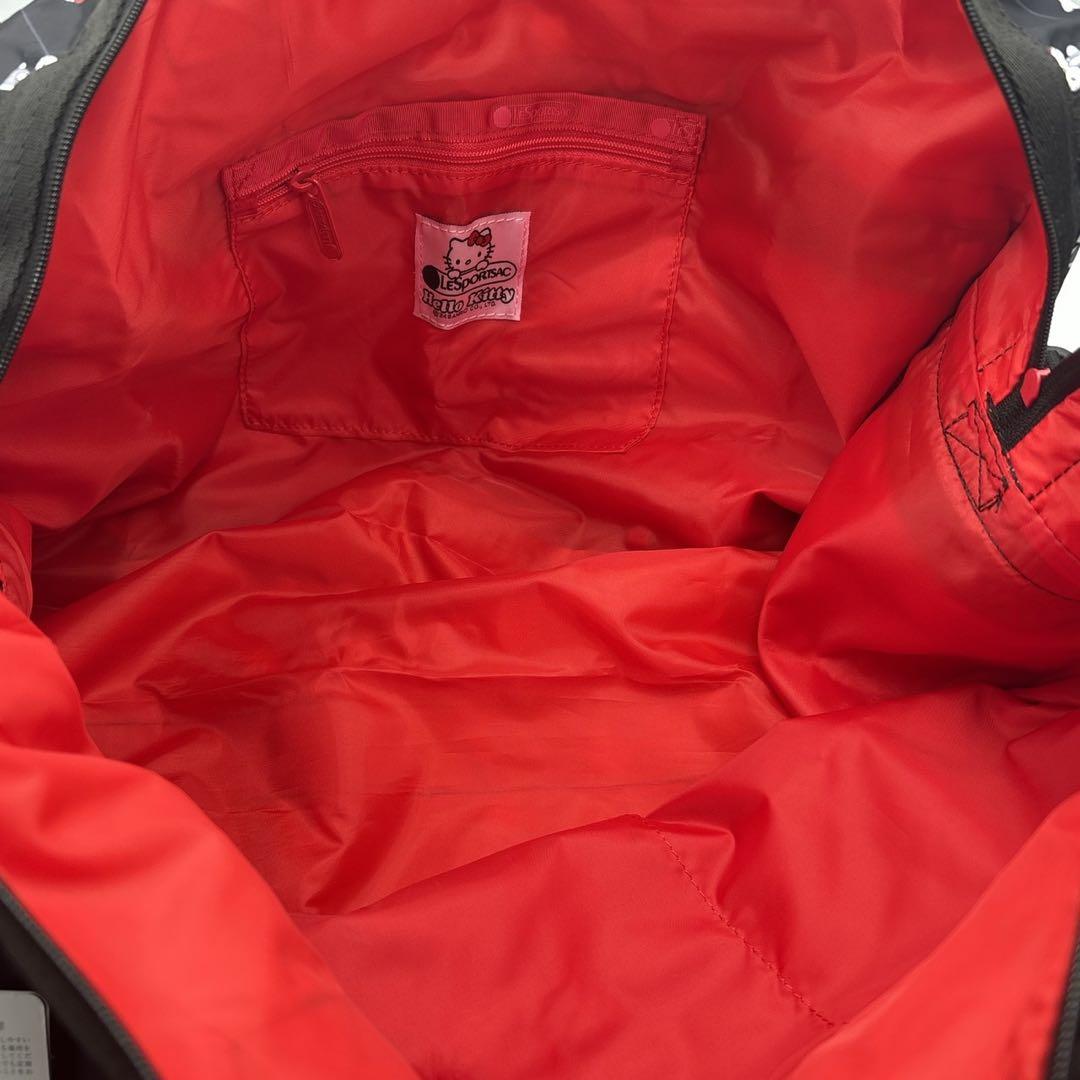 レスポートサックハローキティボストンバッグ旅行用バッグリボン& ポーチ付き