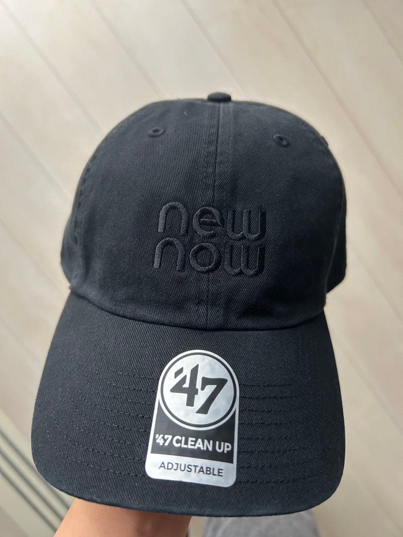 newnow キャップ　ブラック