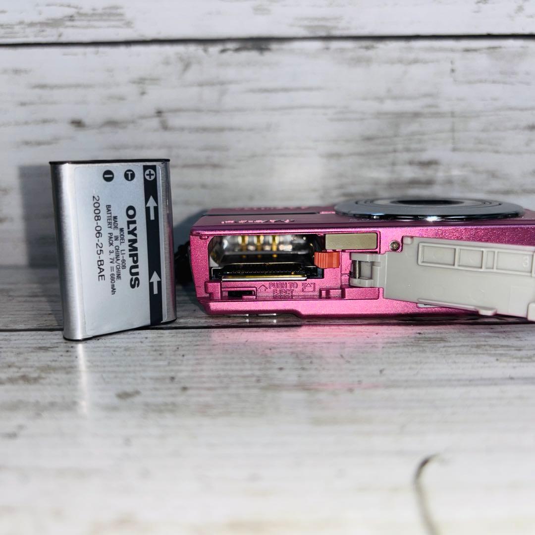 【動作良好】Olympus コンパクトデジタルカメラ FE-370 ピンク