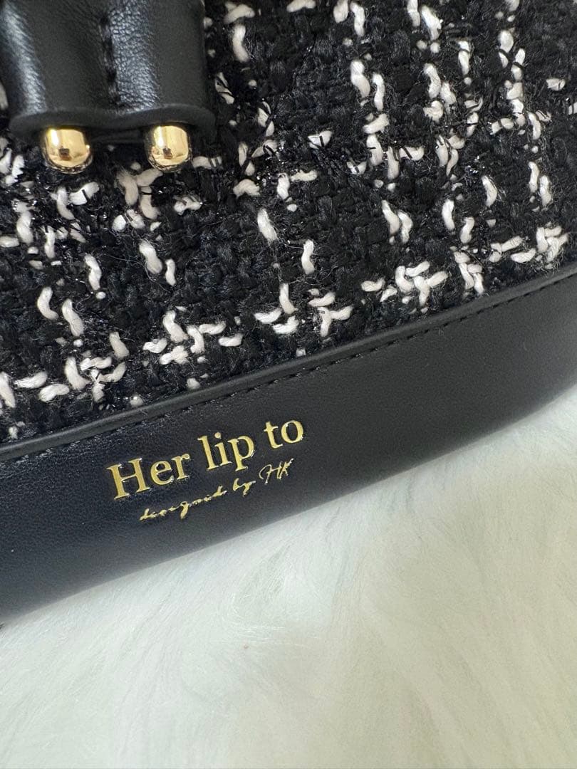 バッグ Herlipto Tweed Mini Backpack Black