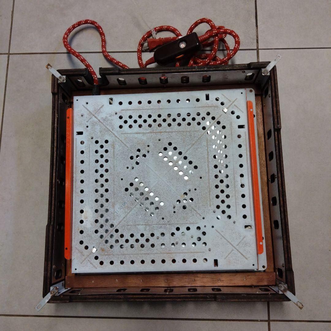 昭和レトロ 堀座卓用ヒーターと専用木枠 MH9661 ナショナル 掘りごたつ