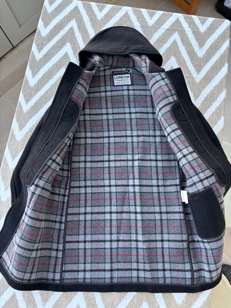 着用1回　LONDON Tradition ダッフルコート 黒　サイズ38