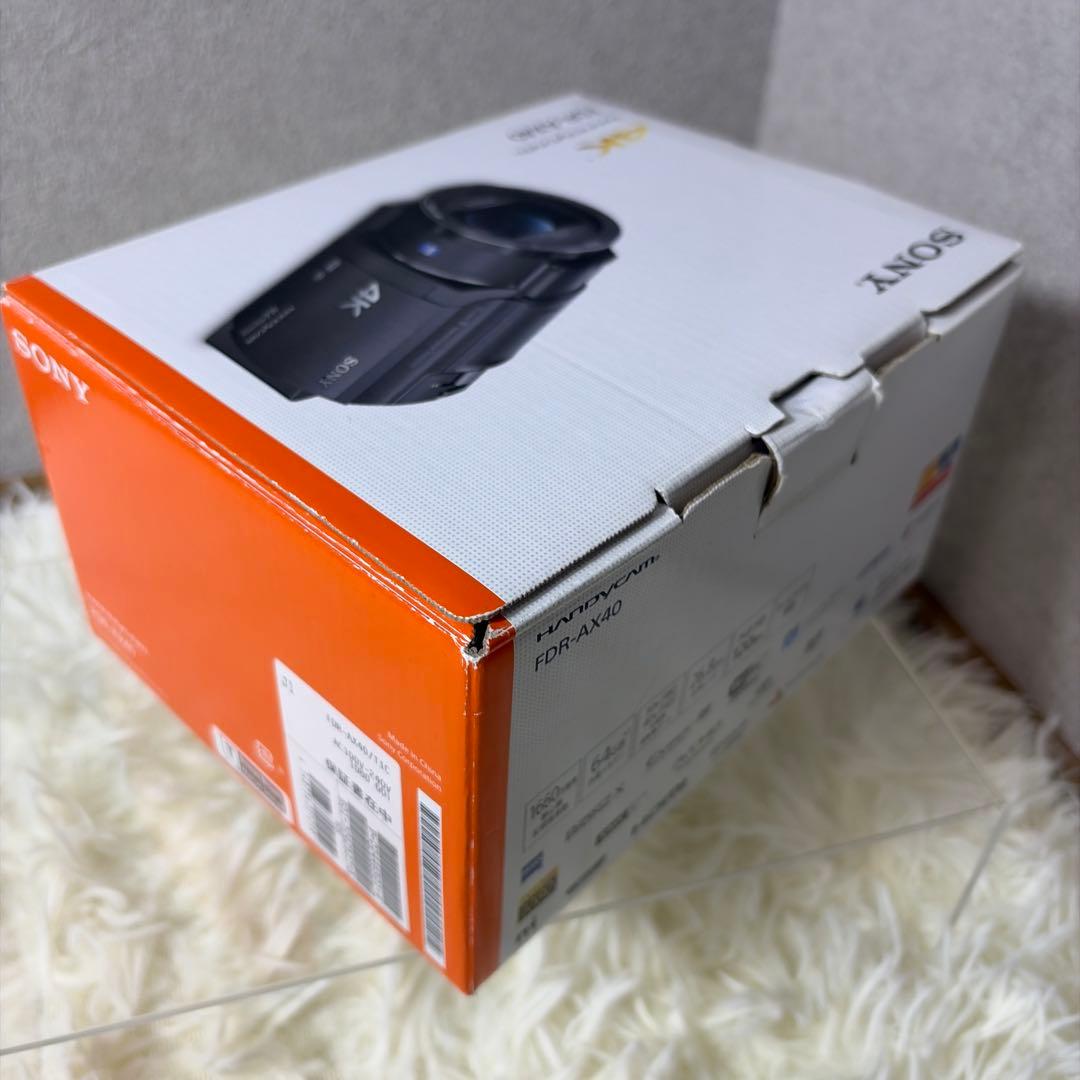 【ほぼ未使用】SONY ハンディカム 4K ビデオカメラ FDR-AX40