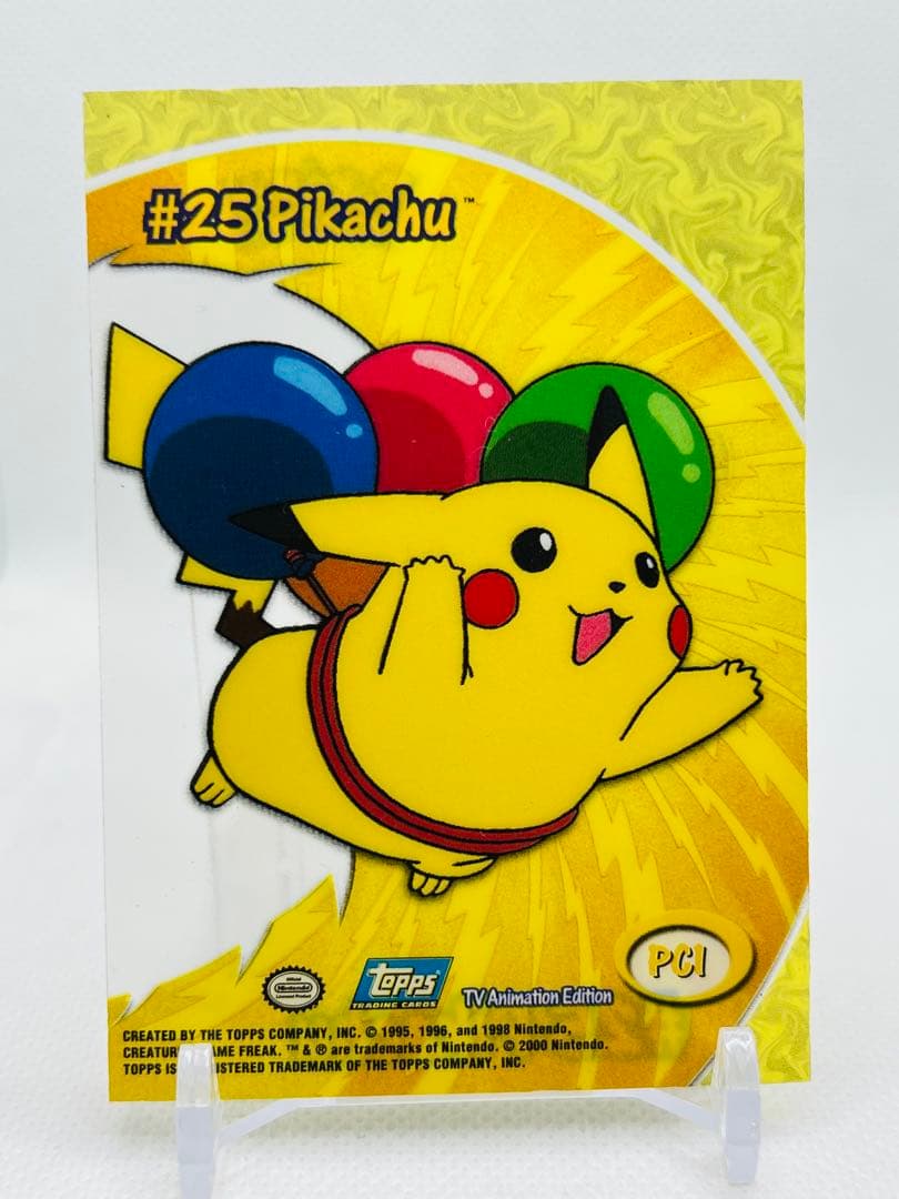 レア 2000 Topps Chrome ピカチュウ クリア インサート