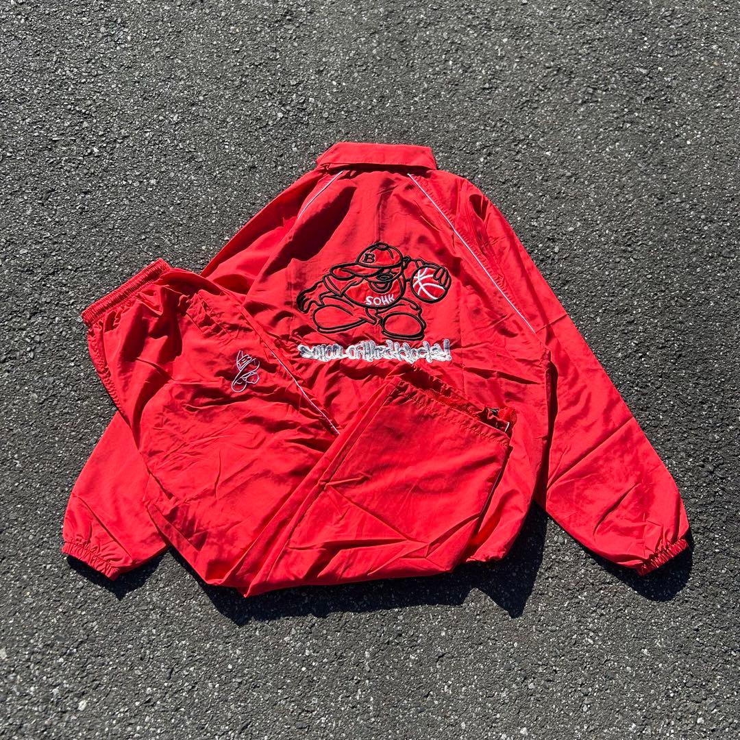 さ*わ様 90s SCHOOL OF HARD KNOCKS ナイロンセットアッ