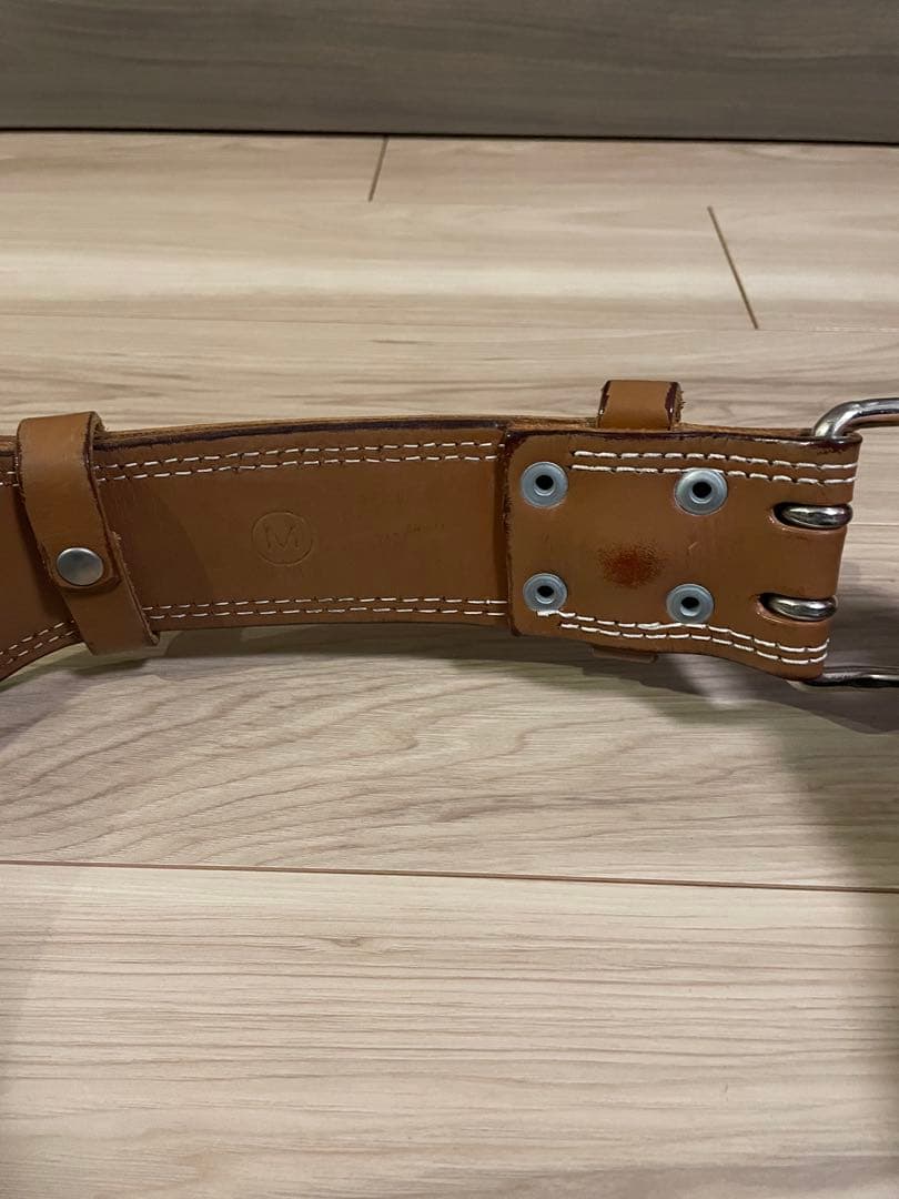 GOLD'S GYM プロレザーベルトトレーニングパワーベルト　Mサイズ