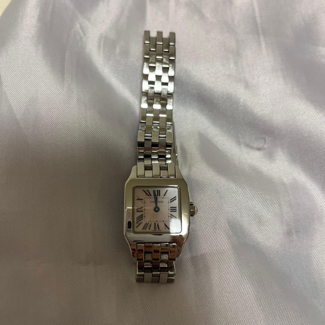Cartier サントスドゥモアゼル　ピンクシェル　ステンレススチール 時計