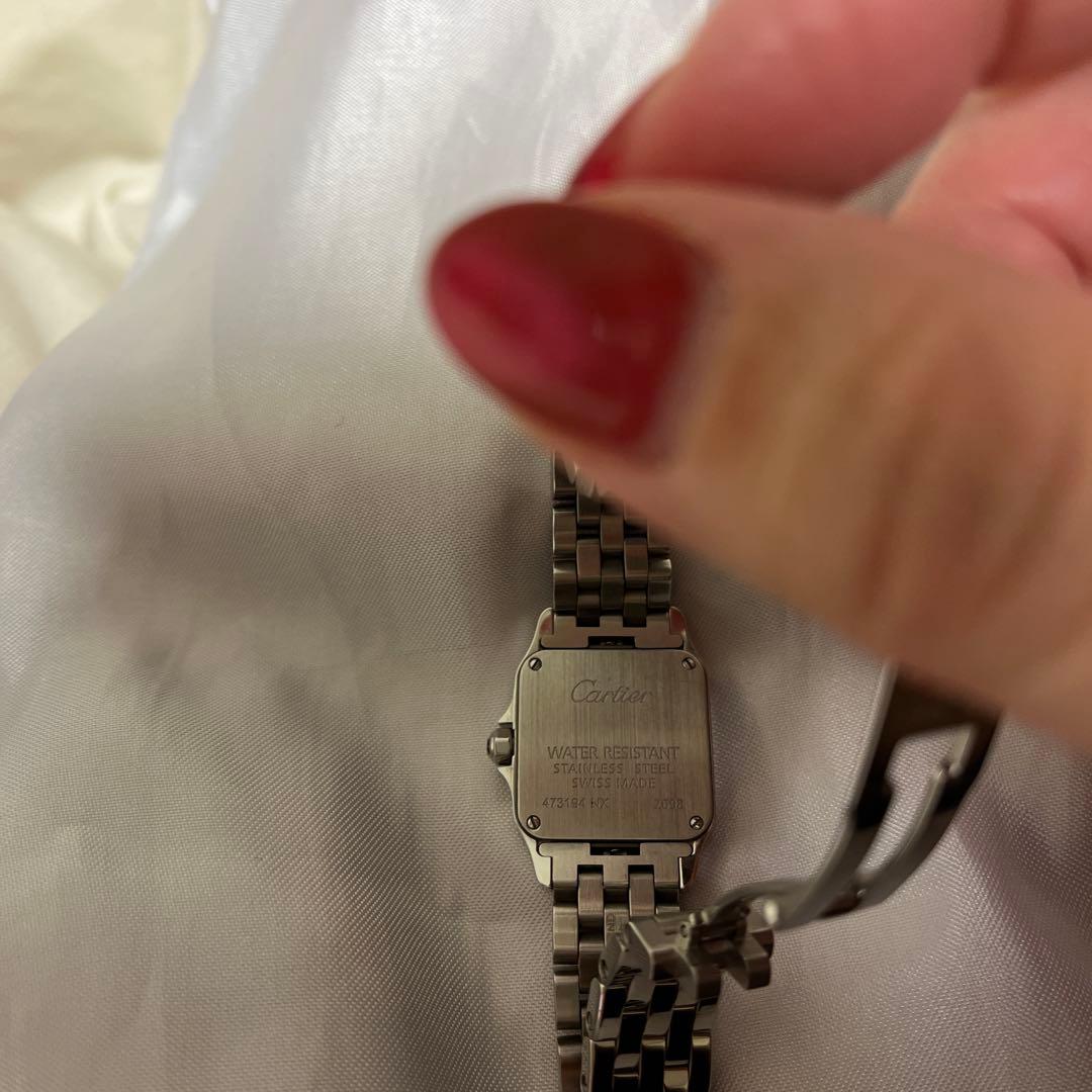 Cartier サントスドゥモアゼル　ピンクシェル　ステンレススチール 時計
