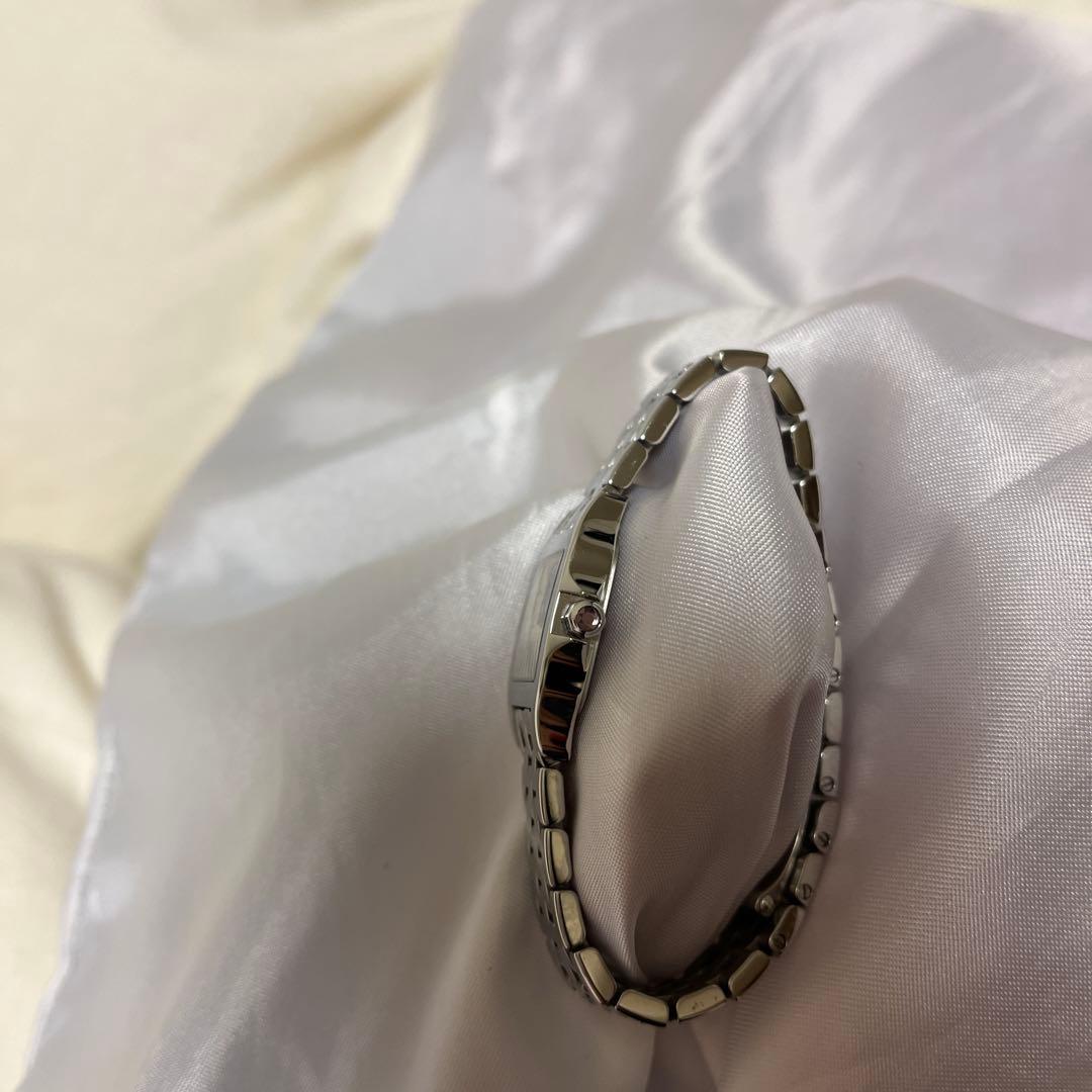 Cartier サントスドゥモアゼル　ピンクシェル　ステンレススチール 時計