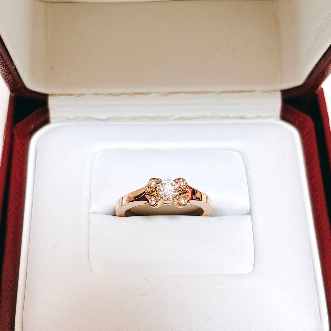 【正規品】Cartier バレリーナリング 7号 0.24ct ピンクゴールド