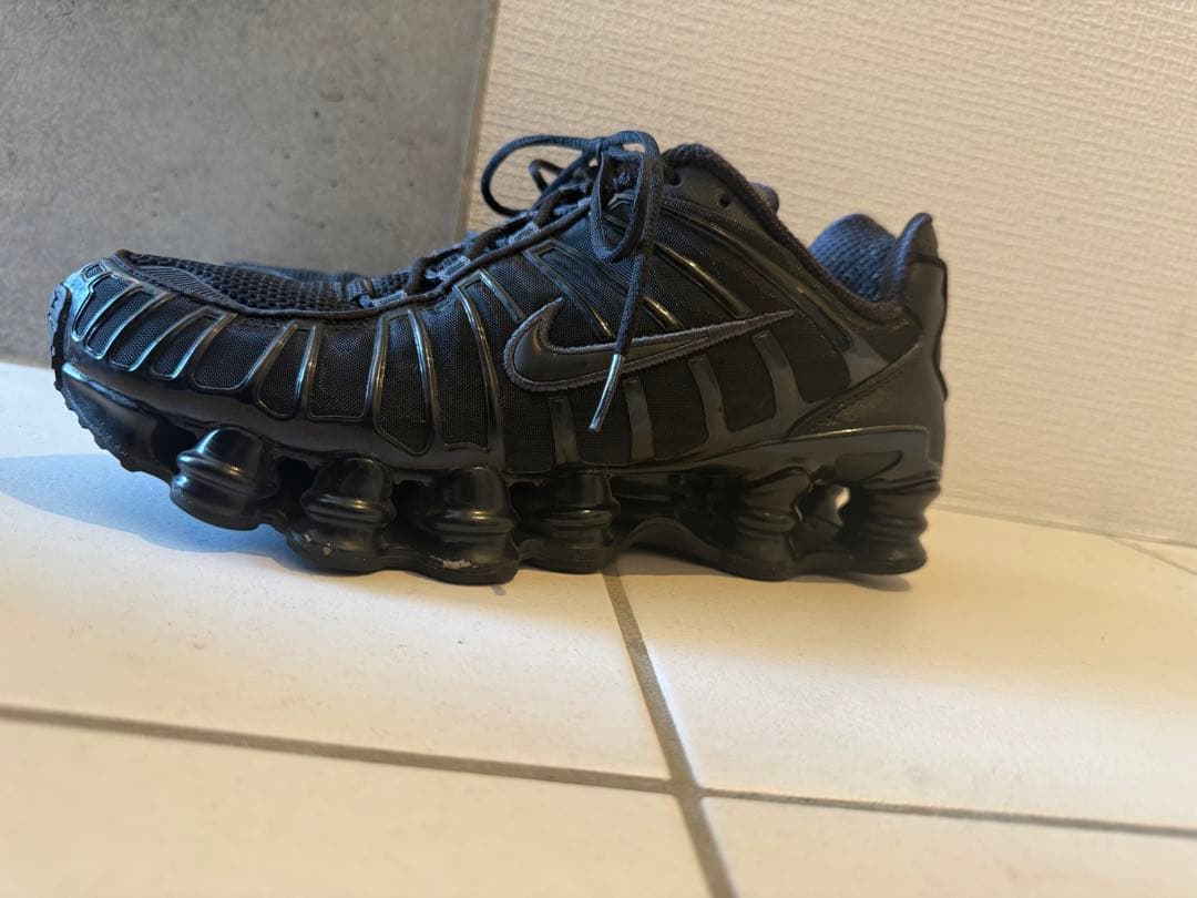 靴 Nike Shox TL Black and Max Orange