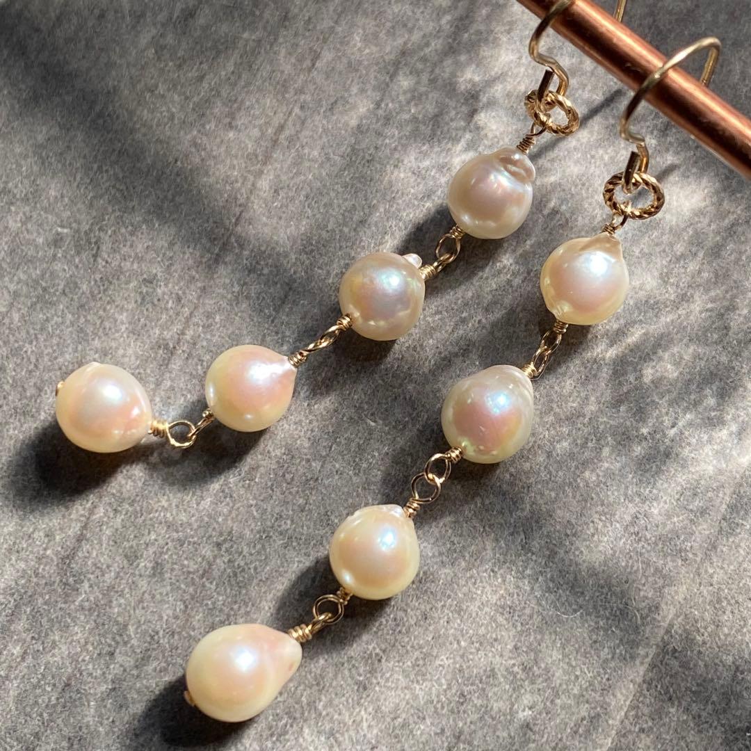 【専用です】アコヤ真珠バロック✴︎14kgfピアスP288 ・他