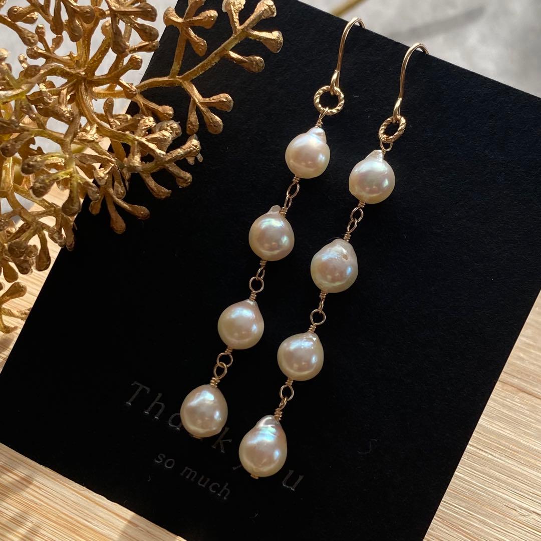 【専用です】アコヤ真珠バロック✴︎14kgfピアスP288 ・他