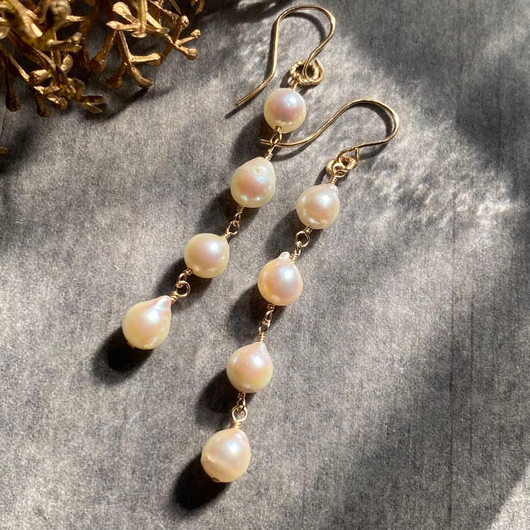 【専用です】アコヤ真珠バロック✴︎14kgfピアスP288 ・他