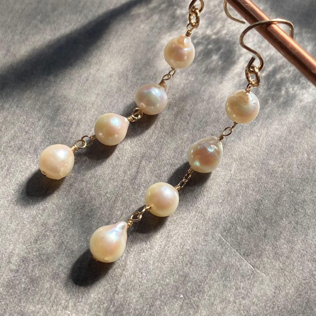 【専用です】アコヤ真珠バロック✴︎14kgfピアスP288 ・他