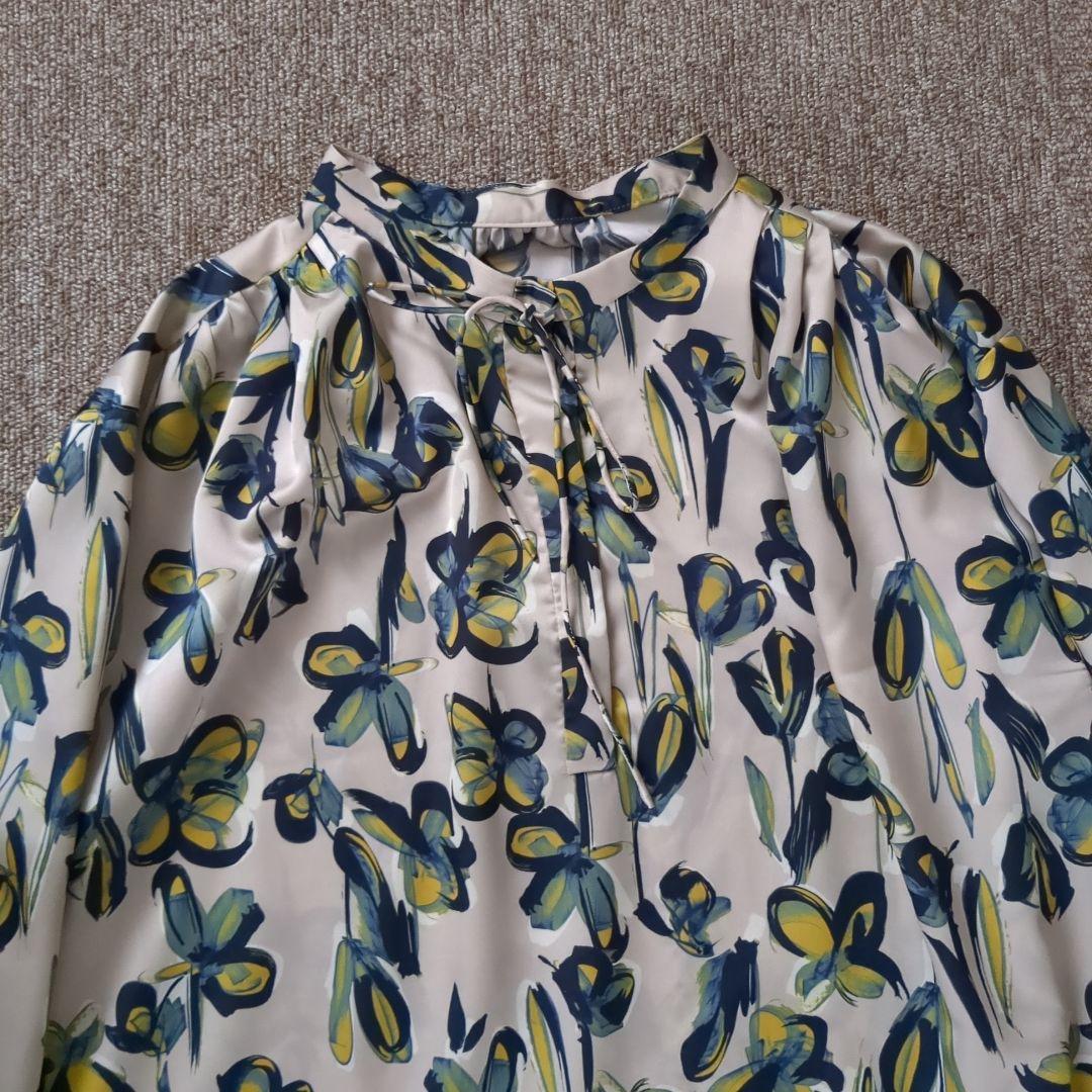 トゥモローランドコレクション　フラワープリント ブラウス　36