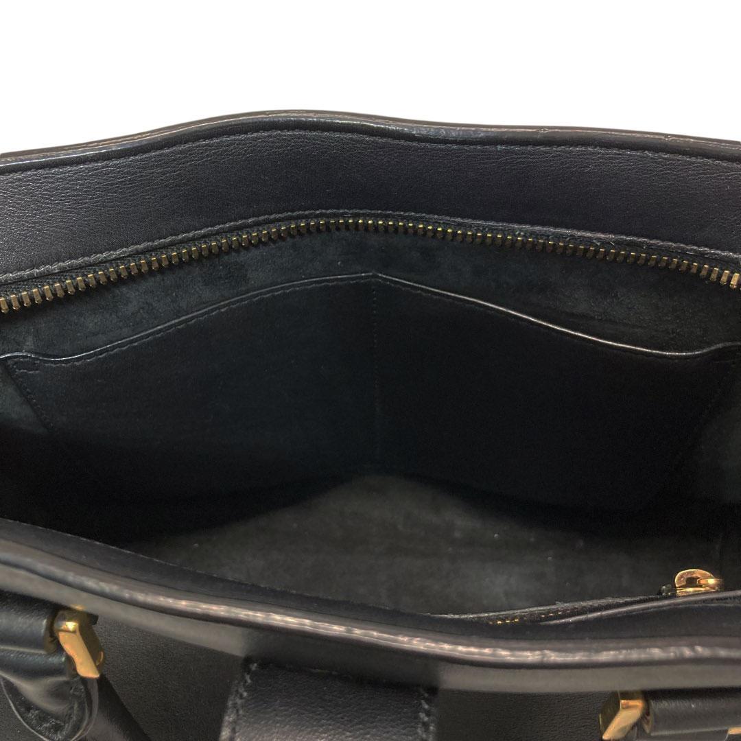 SAINT LAURENT サンローラン ベイビーカバス ブラック ハンドバッグ