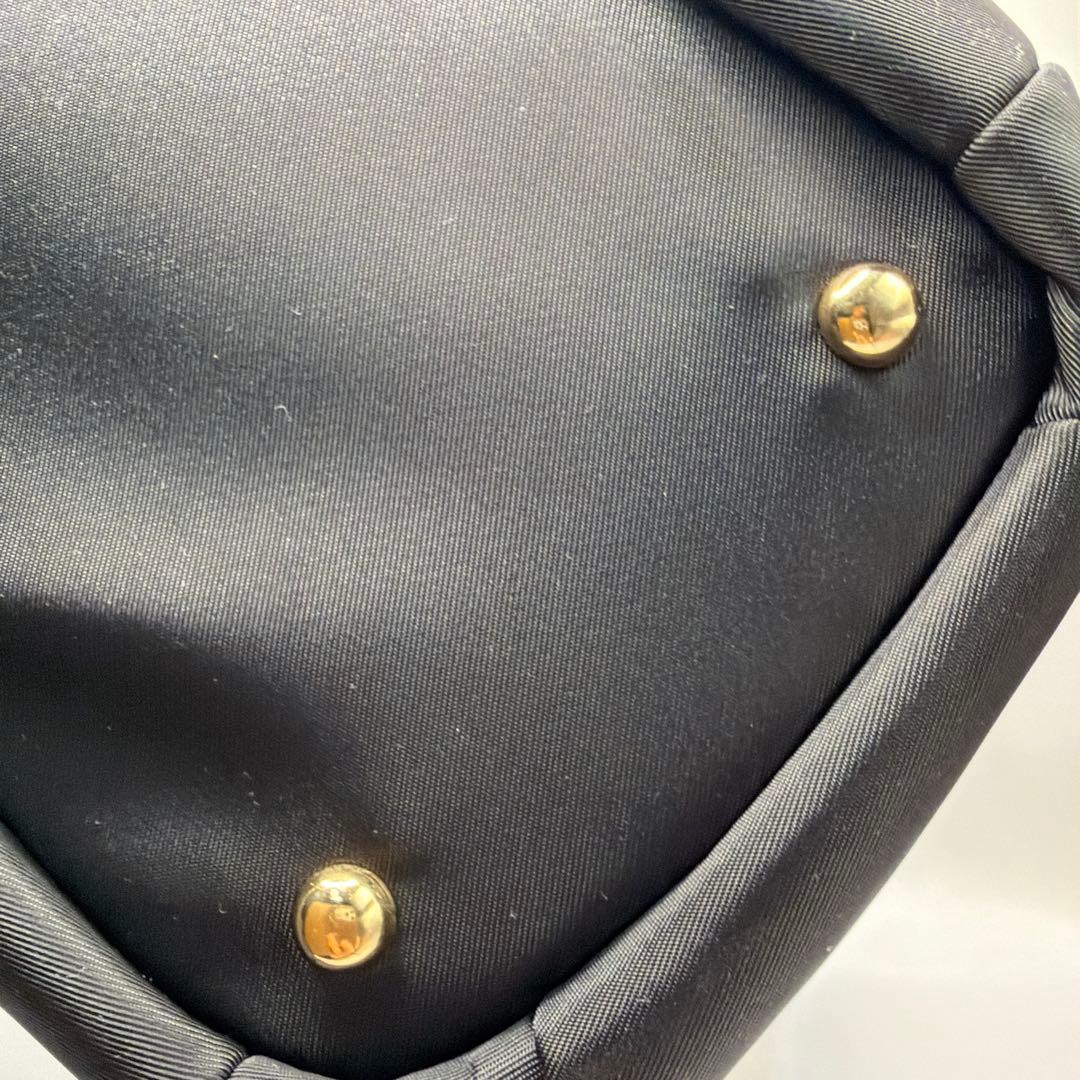 美品 ランバンオンブルー LANVIN en Bleu ショルダーバッグ リボン