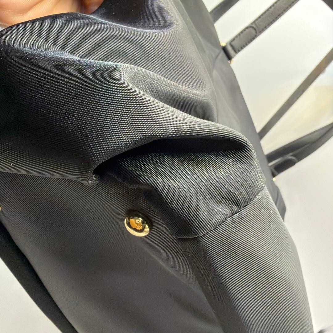 美品 ランバンオンブルー LANVIN en Bleu ショルダーバッグ リボン