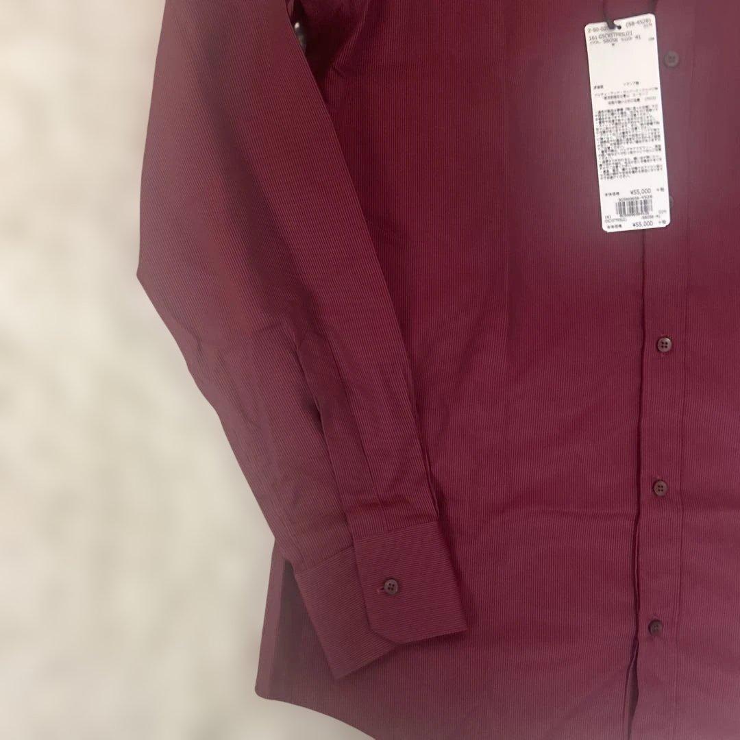 【タグ付未使用】ドルチェ&ガッバーナ gold ドレスシャツ ストライプ　赤