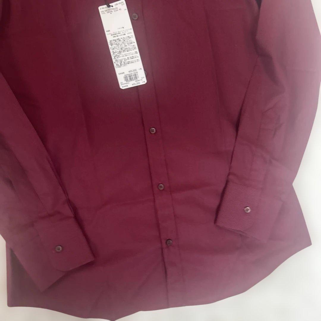 【タグ付未使用】ドルチェ&ガッバーナ gold ドレスシャツ ストライプ　赤