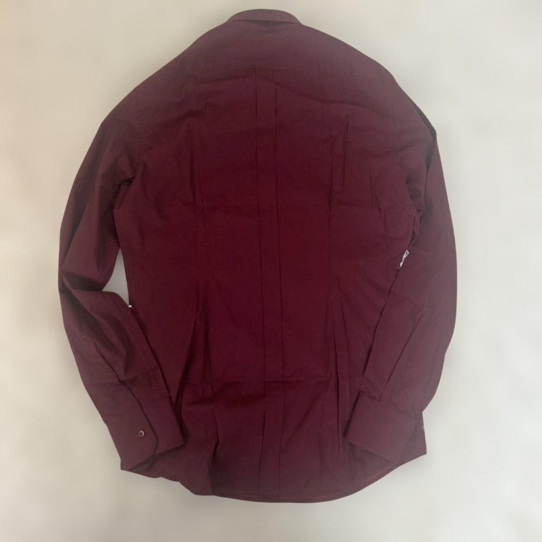 【タグ付未使用】ドルチェ&ガッバーナ gold ドレスシャツ ストライプ　赤