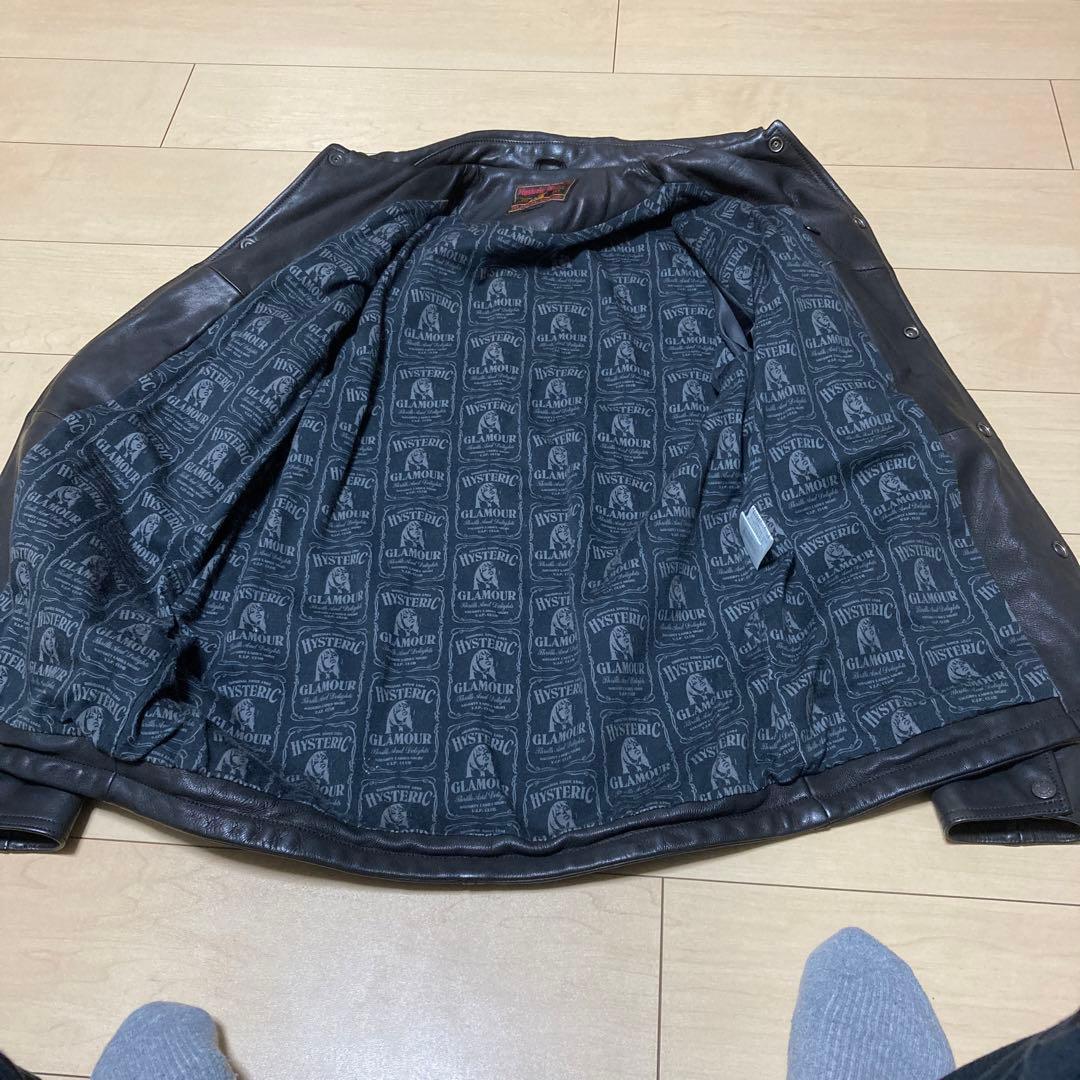 美品！定価１０万ヒステリックグラマー憧れのコーチレザー黒ジャケット逸品プレミア