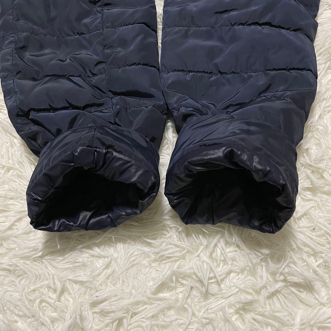 ARMANI JEANS 中綿　2way フーディ　ロングコート　AJ金具　紺色