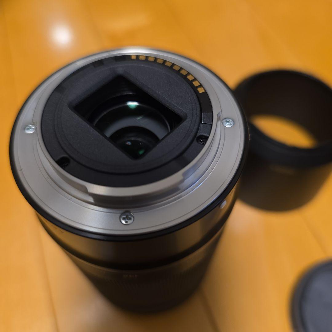 SONY SEL55210 ズーム レンズ ブラック フード付き