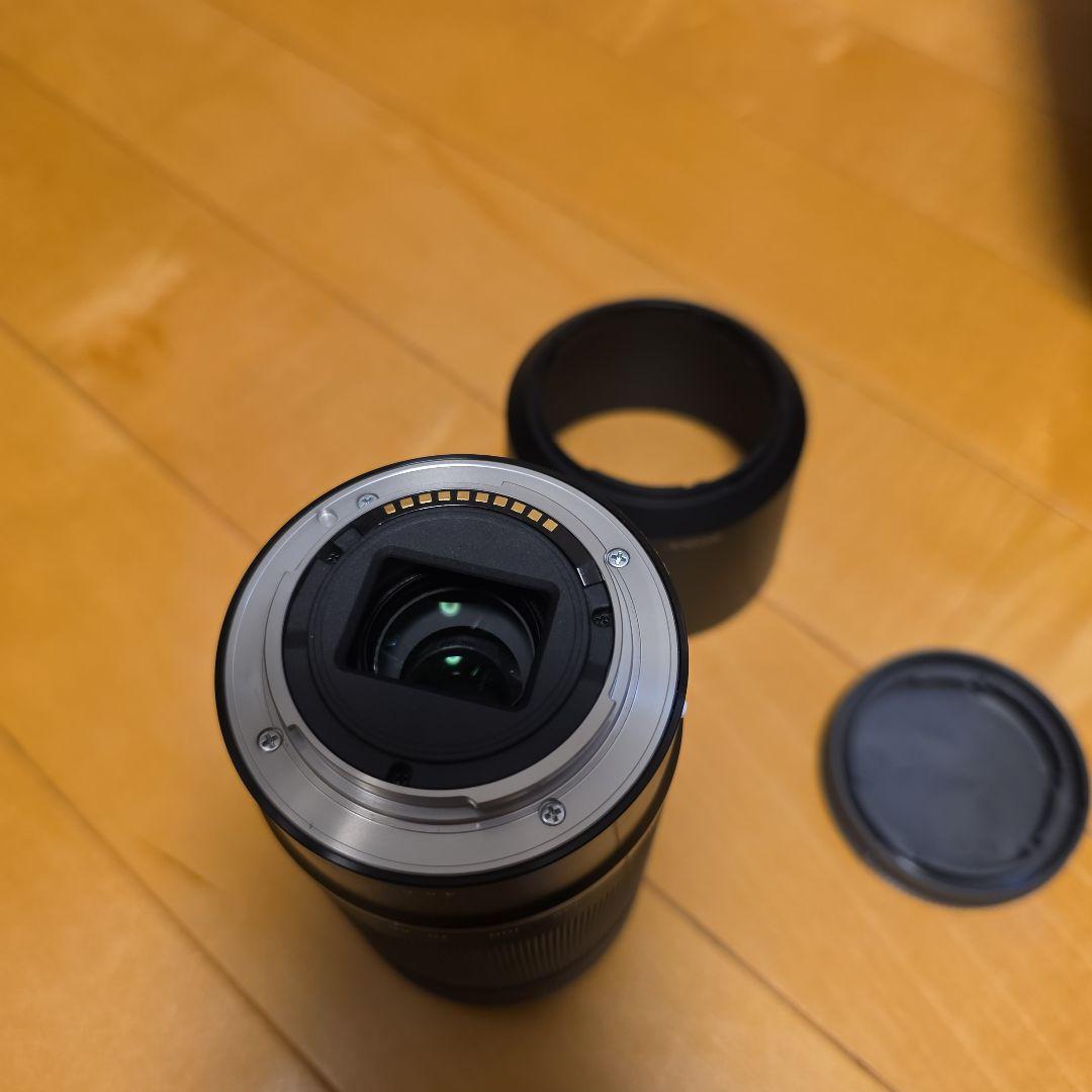 SONY SEL55210 ズーム レンズ ブラック フード付き