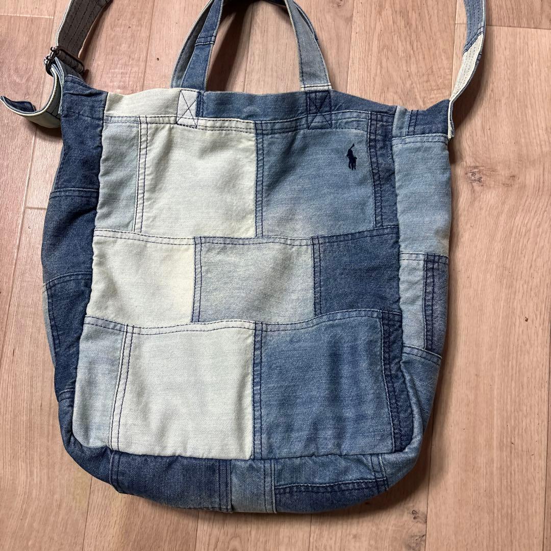 ラルフローレン 2way デニムトートバッグ　生産終了品