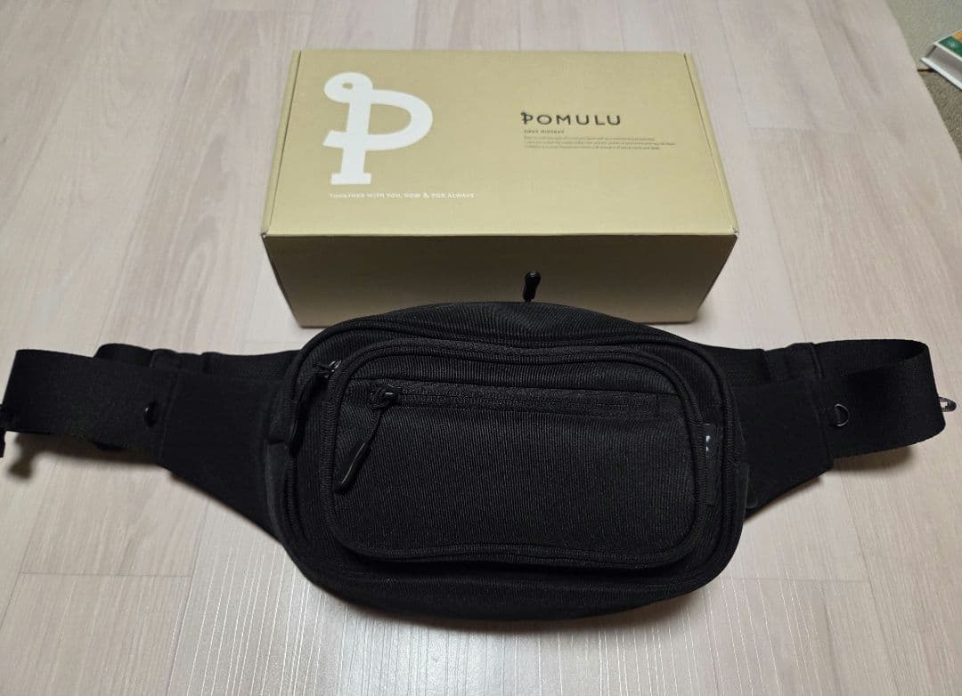 【美品•送料込み】POMULU ★ブラック★ 2way ヒップシート