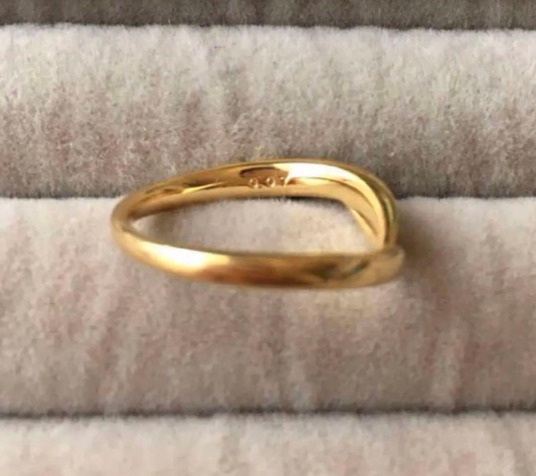 K18 STARJEWELRY ハーフエタニティ ダイヤモンドリング