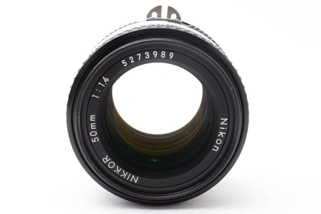 ★極美品★ニコンNikon Ai-S 50mm f1.4 フード付き #595