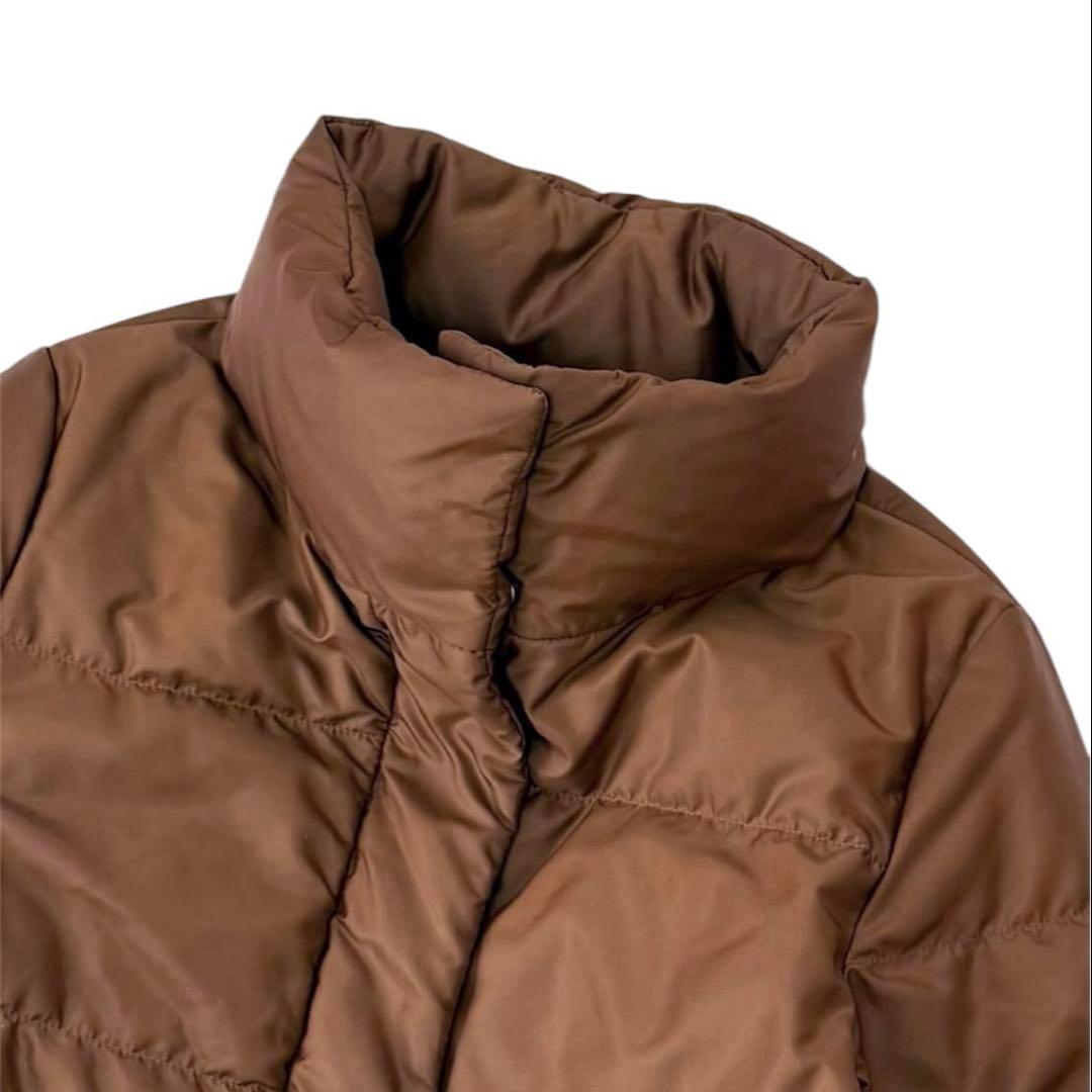 マッキントッシュ　ブライトサテンショートダウンブラウン38