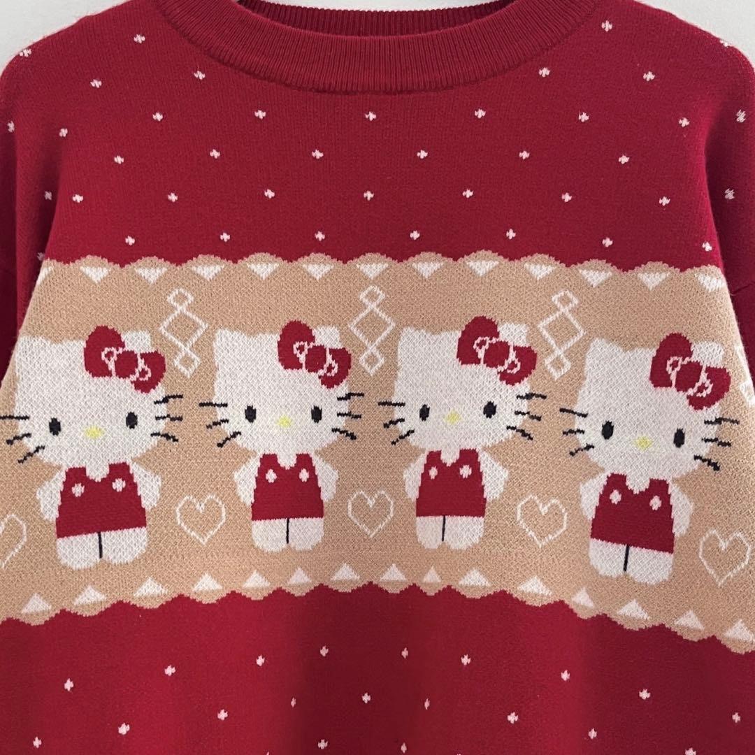 MORE self LOVE 【HELLO KITTY】NORDIC KNIT