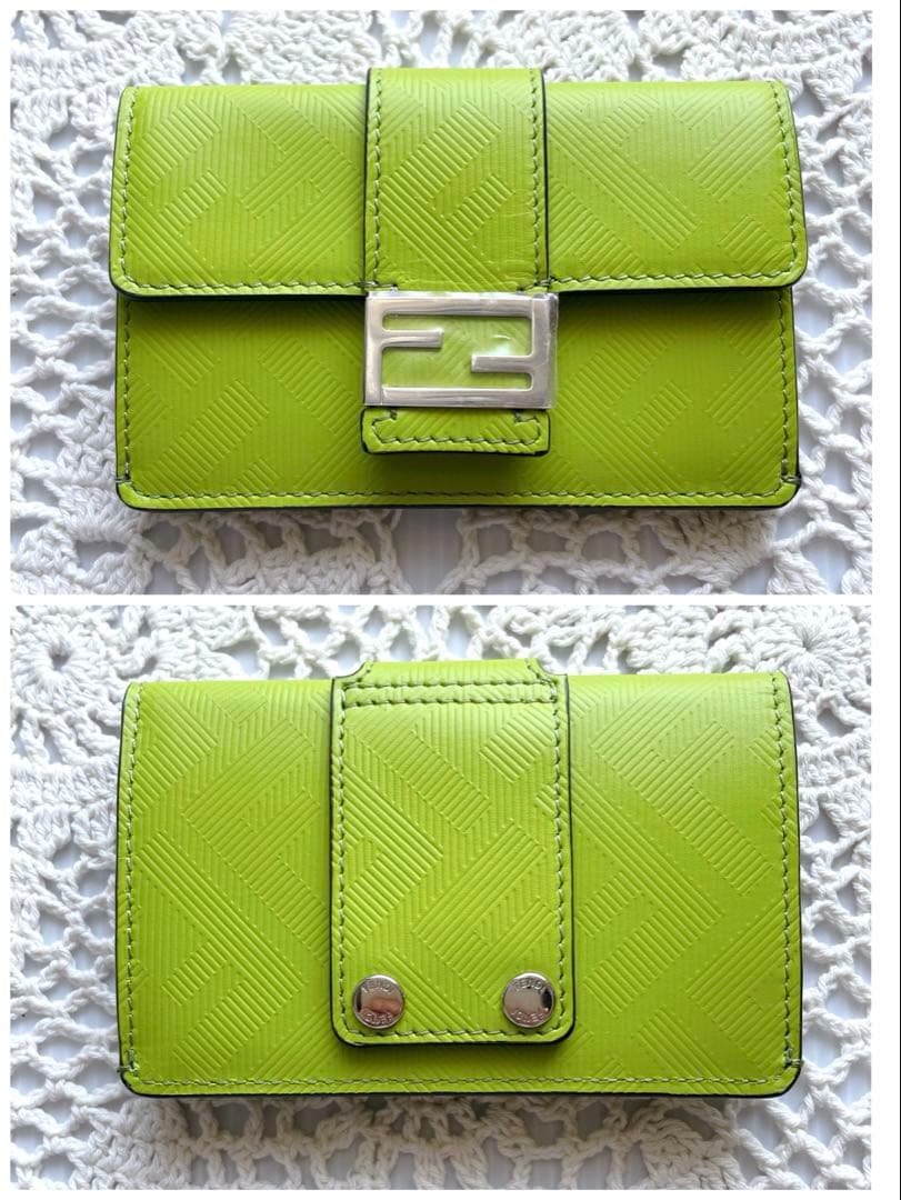 未使用品　FENDI フェンディ　バゲット　ウエストポーチ　ポーチのみ　グリーン