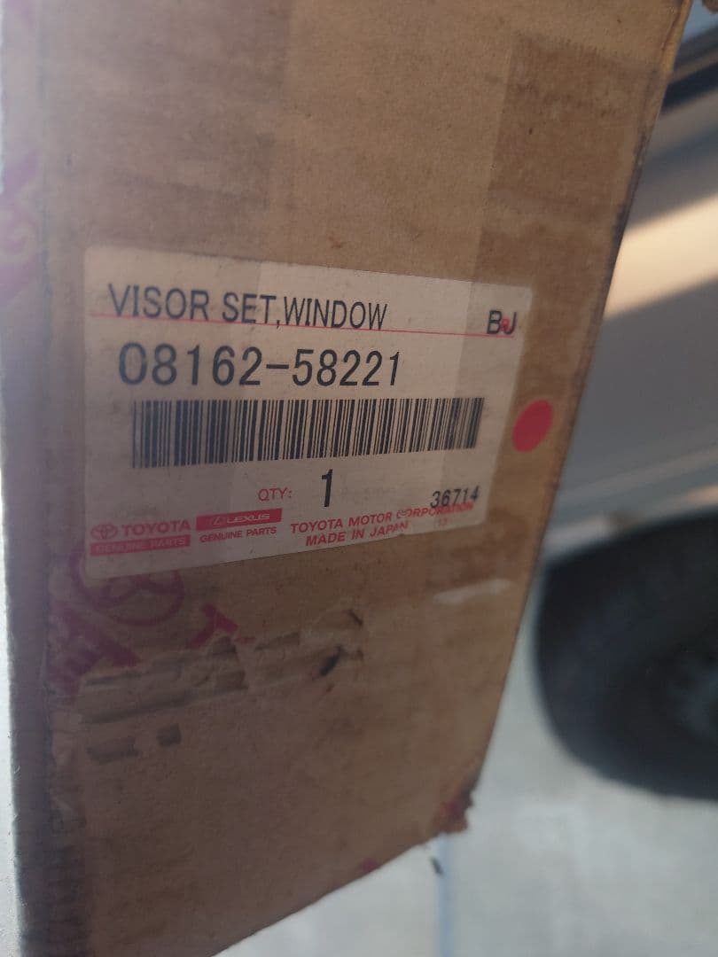 MASA、トヨタ純正　アルファード30系　サイドバイザー