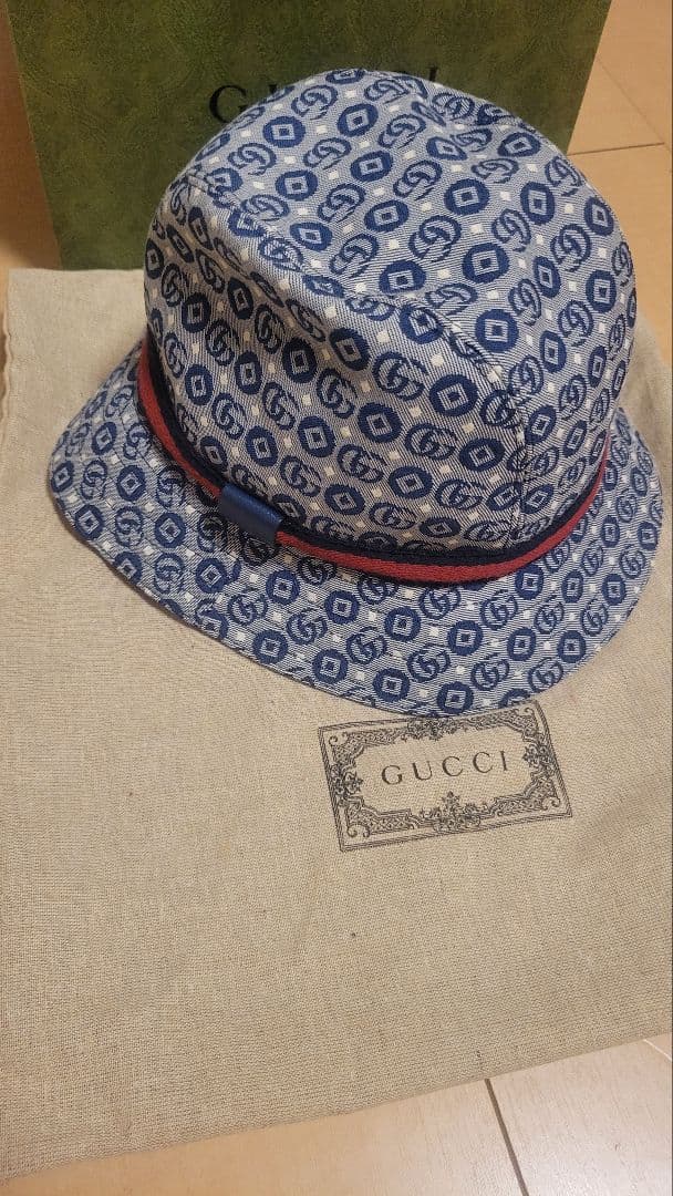 GUCCI パターンハット 保存袋付き